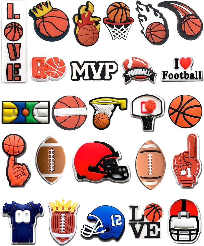 BOWNDY Multi-colored PVC Sports Cats Shoe Charms - Image 1